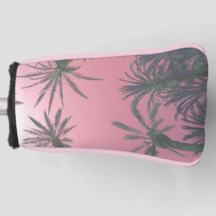 Couvre-club De Golf Palmiers roses roux