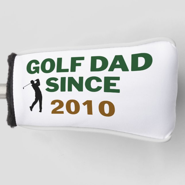 Couvre-club De Golf Papa de golf depuis l'année Design vintage (Devant)