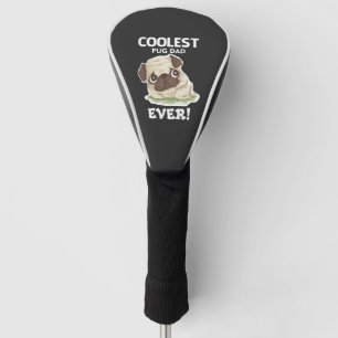 Couvre-club De Golf Papa Pug le plus cool jamais