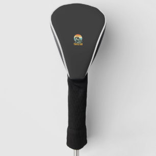 Couvre-club De Golf Papa Tortue Rétro Coucher de Soleil Vintage Gravur