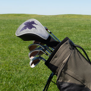 Couvre-club De Golf Papillon à bijoux pourpre