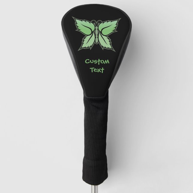 Couvre-club De Golf Papillon à menthe (Devant)