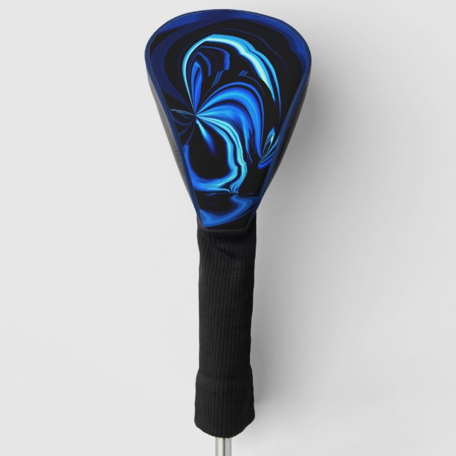 Couvre-club De Golf Papillon bleu Abstrait (Devant)