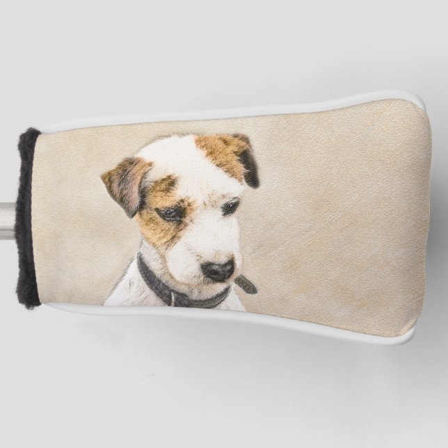 Couvre-club De Golf Parson Jack Russell Terrier Peinture - Chien Art (Devant)