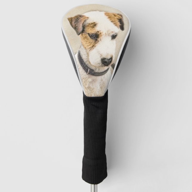 Couvre-club De Golf Parson Jack Russell Terrier Peinture - Dog Art (Devant)