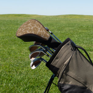Couvre-club De Golf Parties scintillant d'or - Impression de girafe