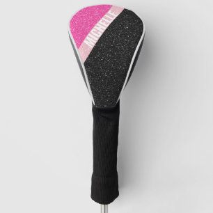 Couvre-club De Golf Parties scintillant étincelante monogramme bloc co