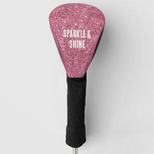 Couvre-club De Golf Parties scintillant rose Faux