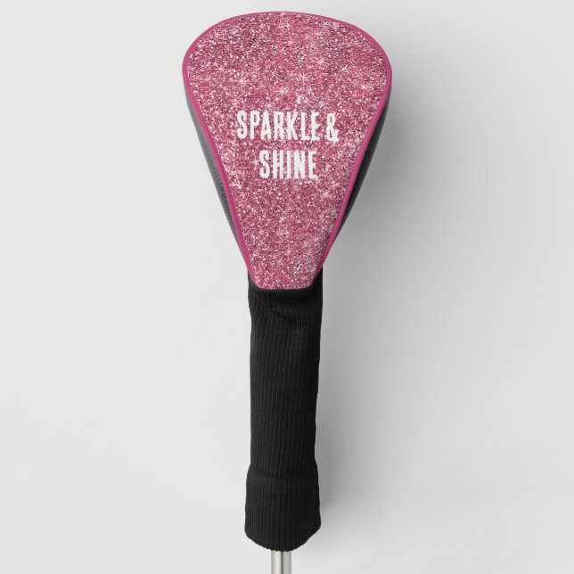 Couvre-club De Golf Parties scintillant rose Faux (Devant)