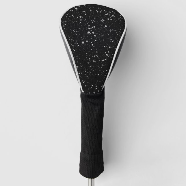 Couvre-club De Golf Parties scintillant Stars2 - Noir argenté (Devant)