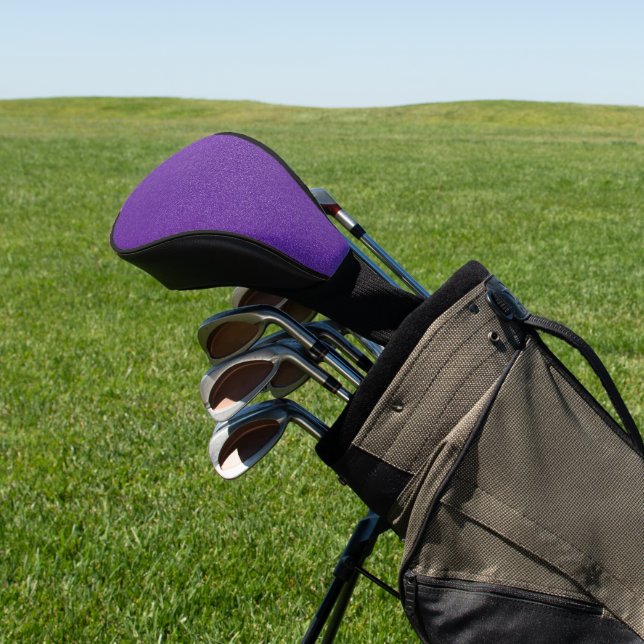 Couvre-club De Golf Parties scintillant violette, Étincelle, Arrière - (In Situ)