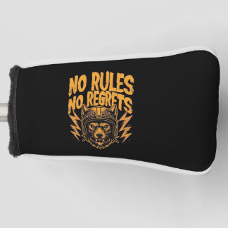 Couvre-club De Golf Pas de règlement Pas de Regrets - Wolf Biker Graph