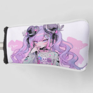 Couvre-club De Golf Pastel Purple Gothique Lolita Anime Girl