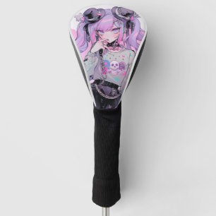 Couvre-club De Golf Pastel Purple Gothique Lolita Anime Girl