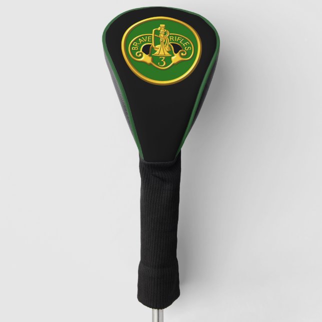 Couvre-club De Golf Patch du 3e régiment de cavalerie blindé " Brave R (Devant)