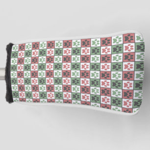 Couvre-club De Golf Patters de Red and Green