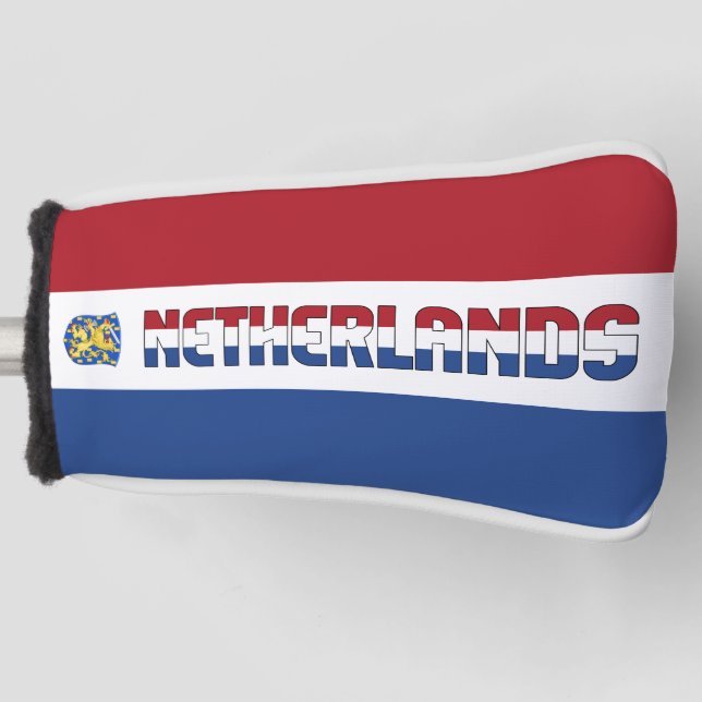 Couvre-club De Golf Pays-Bas Drapeau magnifique Patriotic Golf Head Co (Devant)