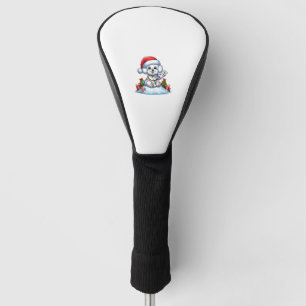 Couvre-club De Golf Peace Hauteur Bichon Frise Lumières de Noël Chien
