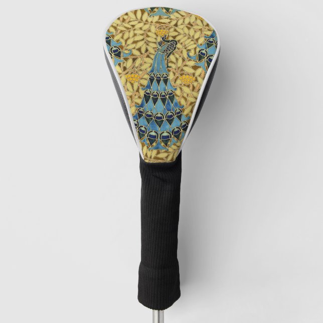 Couvre-club De Golf Peacocks Birds Rowan Trees Art Nouveau (Devant)