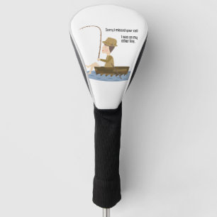 Couvre-club De Golf Pêche Blue Funny Désolé Manqué Votre Devis D'A