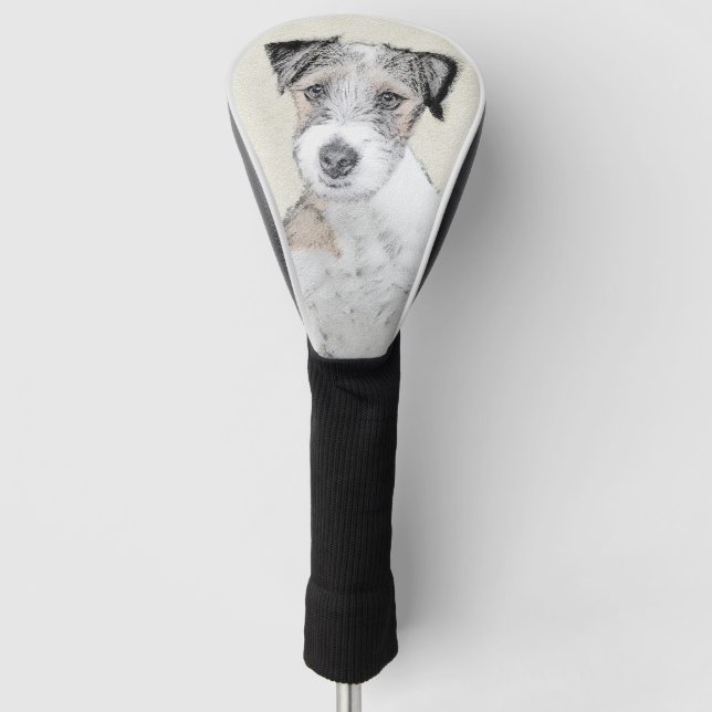 Couvre-club De Golf Peinture approximative de Russell Terrier - art (Devant)