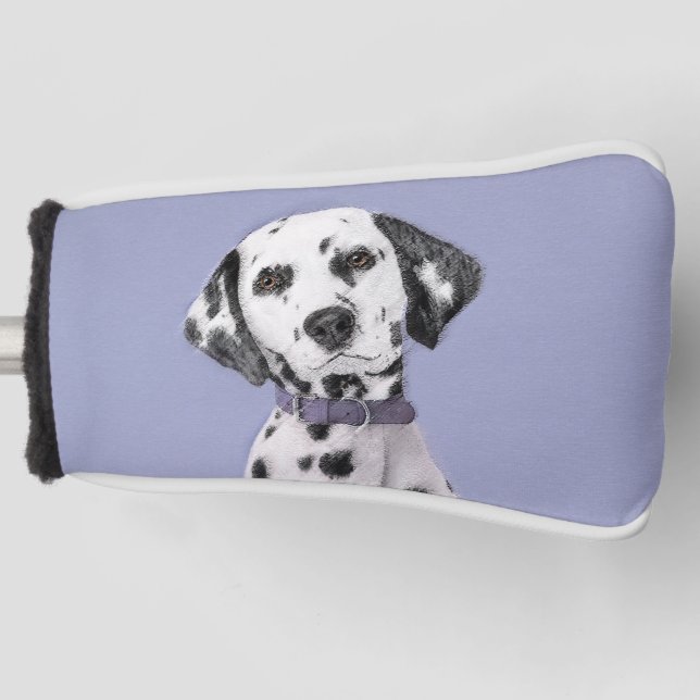 Couvre-club De Golf Peinture Dalmatienne - Cute Original Chien Art (Devant)