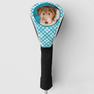Couvre-club De Golf Peinture de chiot Terrier Fox - Art de chien origi