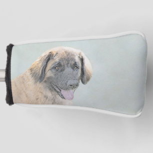 Couvre-club De Golf Peinture de Leonberger - Beau art original de chie