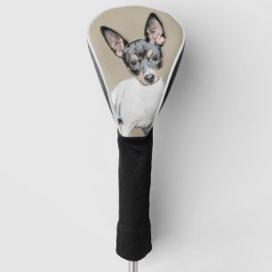 Couvre-club De Golf Peinture de Rat terrier - art original mignon de