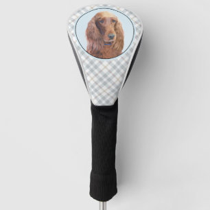 Couvre-club De Golf Peinture de Setter irlandais - Joli art original d