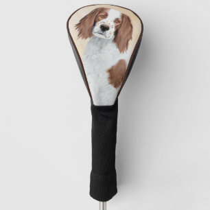 Couvre-club De Golf Peinture en Setter rouge et blanc irlandais - Art 