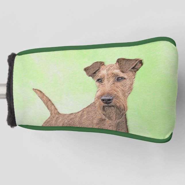 Couvre-club De Golf Peinture Irlandaise Terrier - Cute Original Chien  (Devant)