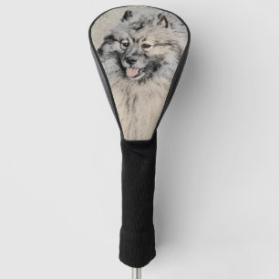 Couvre-club De Golf Peinture Keeshond Brothers - Art Chien original