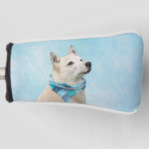 Couvre-club De Golf Peinture norvégienne Buhund - jolie art original c