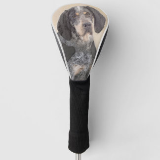 Couvre-club De Golf Peinture sur pilon bleu - Cute Original Dog Ar