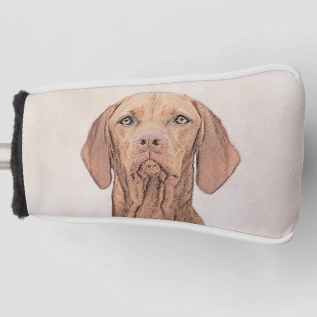 Couvre-club De Golf Peinture Vizsla - Joli art original chien (Devant)