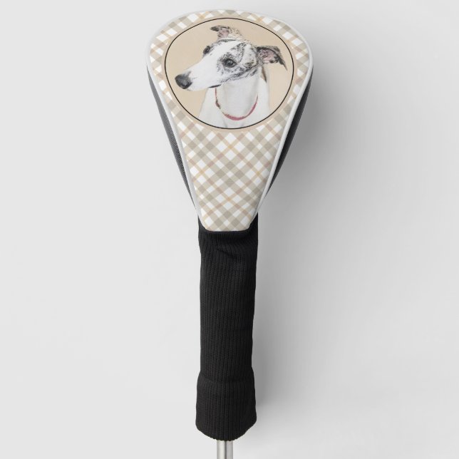 Couvre-club De Golf Peinture Whippet - Jolie art original chien (Devant)