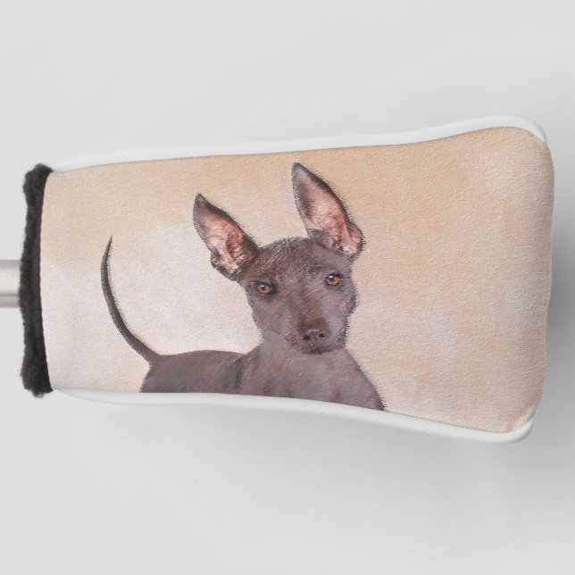 Couvre-club De Golf Peinture Xoloitzcuintli - Cute Original Chien Art (Devant)