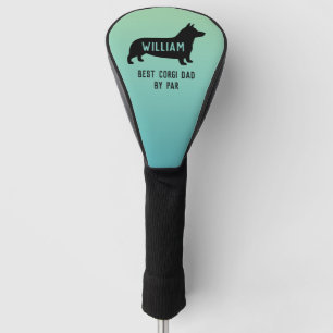 Couvre-club De Golf Pembroke Welsh Corgi Chien Silhouette Personnalisé