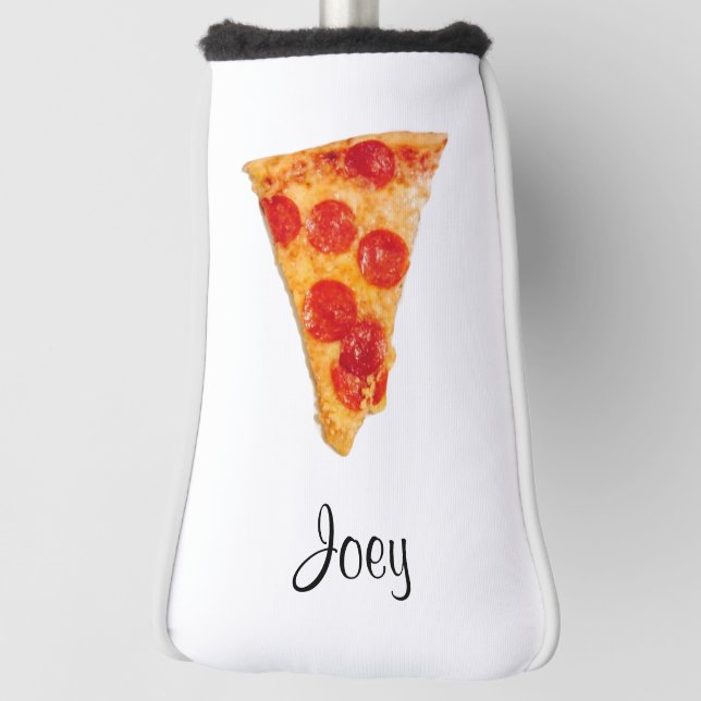 Couvre-club De Golf Pepperoni Pizza (Nom) 4Joey Golf Head Cover (Tourné à 90°)