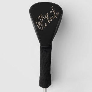 Couvre-club De Golf Père moderne de la mariée Beige + noir