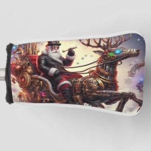 Couvre-club De Golf Père Noël/Reindeer steampunk Noël/hiver