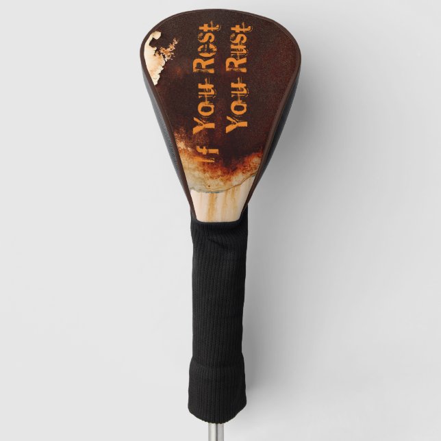 Couvre-club De Golf Personnalisable Rust Art Cool Amusant unique (Devant)