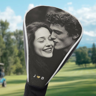 Couvre-club de golf personnalisé avec photo initia