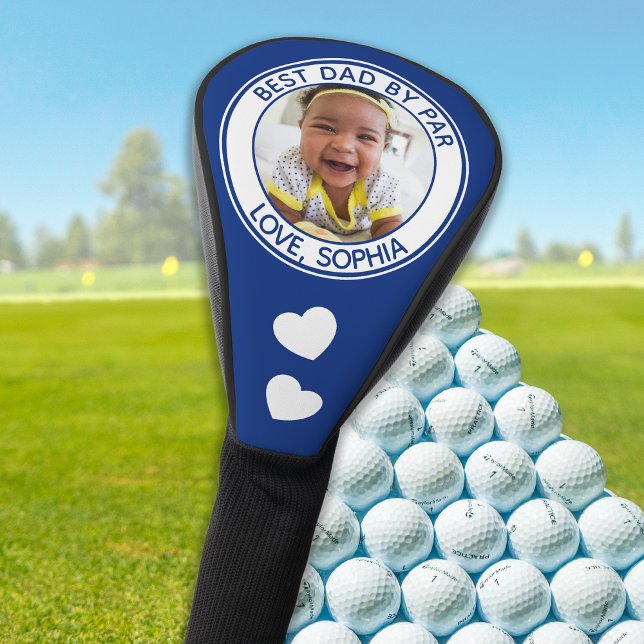 Couvre-club De Golf Personnalisé Meilleur Papa Jamais Par Photo Bleue (Créateur téléchargé)