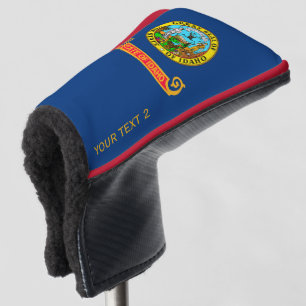 Couvre-club De Golf Personnalisé votre texte Idaho State Flag sur un