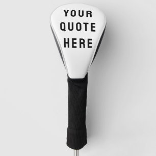Couvre-club De Golf Personnalisez Votre Citation Ici Texte Personnalis