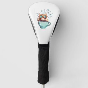 Couvre-club De Golf Petit chat plongeur � Kitty scuba drôle amateur de