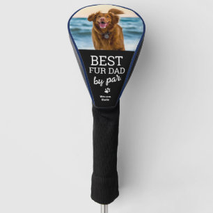 Couvre-club De Golf Photo de chien personnalisée Meilleur FUR Papa par
