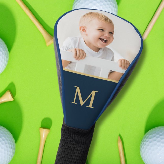 Couvre-club De Golf Photo de famille personnalisée Monogramme personna (Créateur téléchargé)